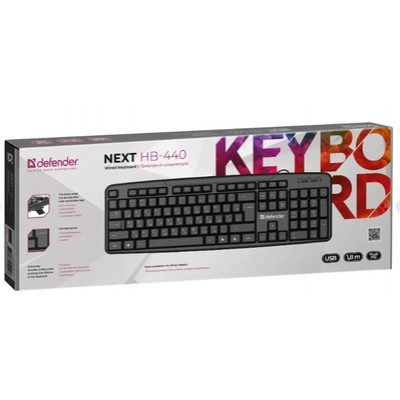Клавиатура Defender Next HB-440 RU черный