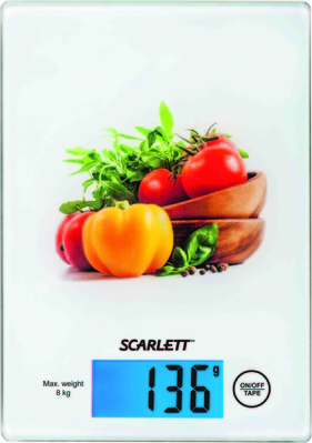 Весы кухонные Scarlett SC-1217 овощной микс Весы кухонные Scarlett SC-1217 овощной микс