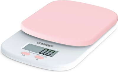 Весы кухонные Starwind SSK2157 розовый