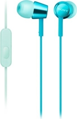 Наушники Sony MDR-EX155AP голубой Наушники Sony MDR-EX155AP голубой