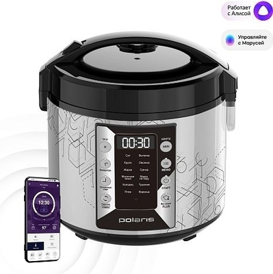 Мультиварка Polaris PMC 0524 Wi-Fi IQ Home серебро Мультиварка Polaris PMC 0524 Wi-Fi IQ Home серебро