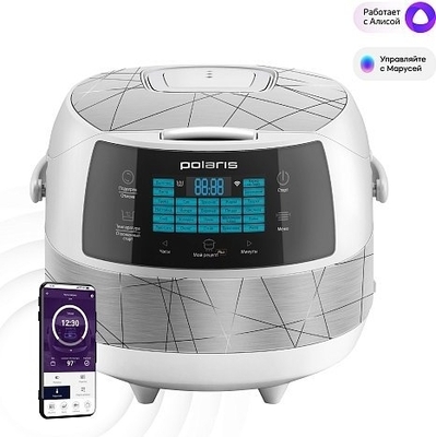 Мультиварка Polaris PMC 5017 Wi-Fi IQ Home Серебристый Мультиварка Polaris PMC 5017 Wi-Fi IQ Home Серебристый