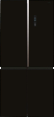 Холодильник Hyundai CM5084FGBK черное стекло