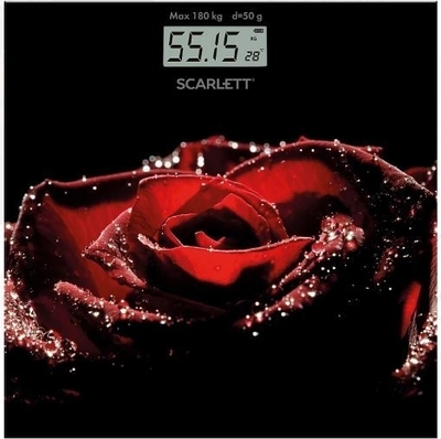 Весы напольные Scarlett SC-BS33E028 черный/красный Весы напольные Scarlett SC-BS33E028 черный/красный