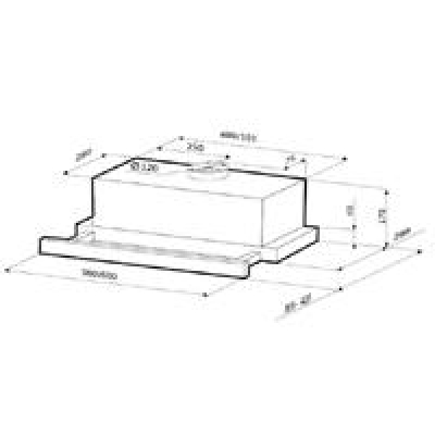 Вытяжка Krona kamilla 450 INOX sensor