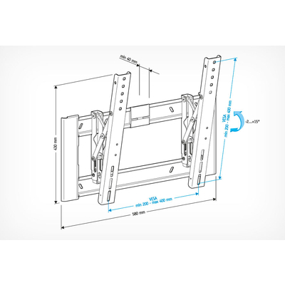 Кронштейн Holder LCD-T4608-B, черный