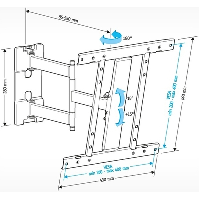 Кронштейн Holder LCD-SU4601 черный