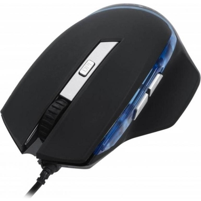 Мышь Oklick 715G черный оптическая (1600dpi) USB игровая (5but)