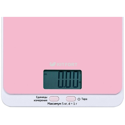 Весы кухонные Kitfort KT-803-2 розовые image description