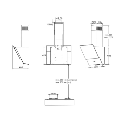 Вытяжка Korting khc 65070 gn