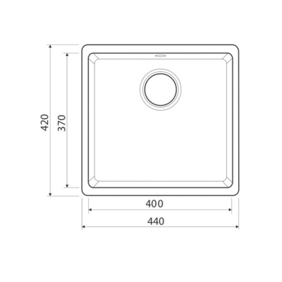 Кухонная мойка Omoikiri Kata 44-u-be ваниль image description