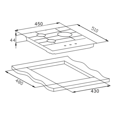 Варочная панель Weissgauff HGG 451 XFh image description
