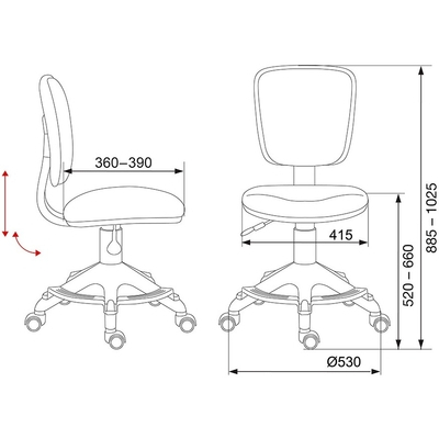 Кресло Бюрократ CH-204-F/GIRAFFE image description