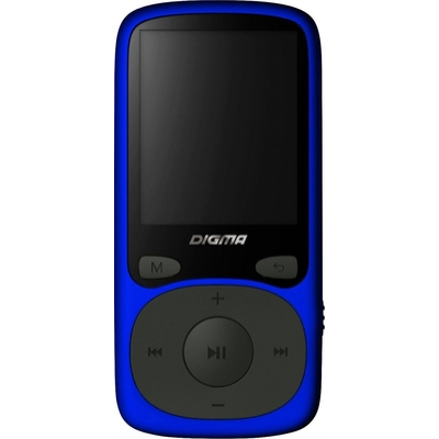 Flash MP3 плеер Hi-Fi  Digma B4 8Gb синий/1.8"/FM/microSDHC
