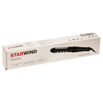 Щипцы для завивки Starwind SHE6500 черный