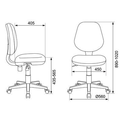 Кресло детское Бюрократ CH-W213/TW-18 салатовый