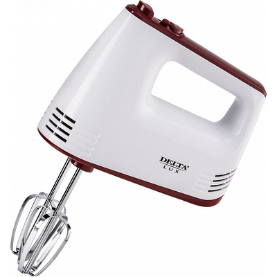 Миксер Delta LUX DE-7700 белый/бордовый