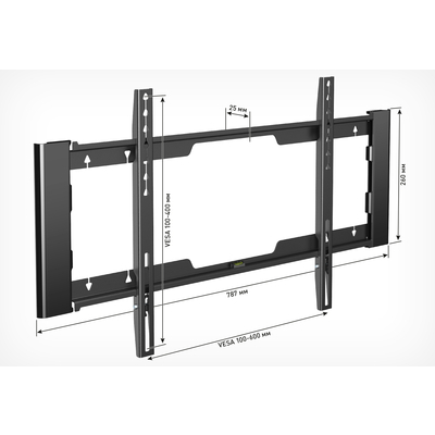 Кронштейн Holder Top Line LCD-F6910-B черный