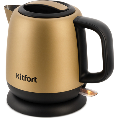 Электрочайник Kitfort KT-6111 золотистый/черный