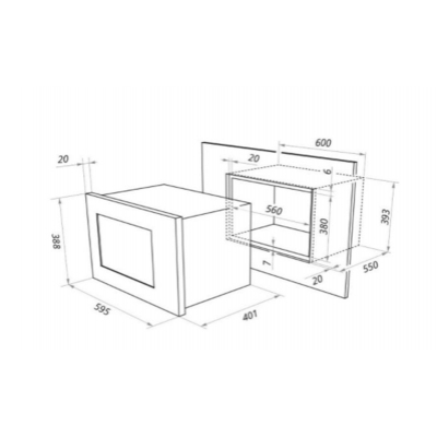 Микроволновая печь Akpo  MEA 92508 SEA02 BL