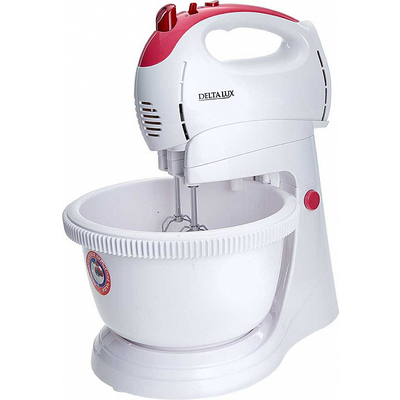 Миксер Delta LUX DL-5071C белый с розовым