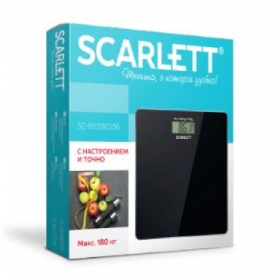 Весы напольные Scarlett  SC-BS33E036 черный