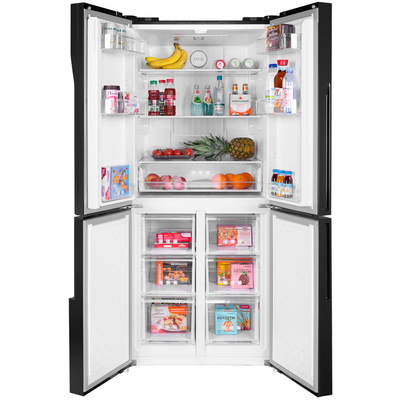 Холодильник Maunfeld MFF182NFBE черный
