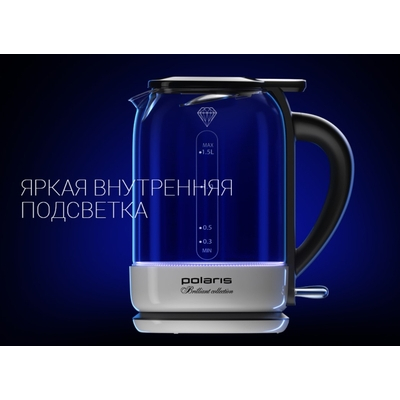 Электрочайник Polaris PWK 1753CGL Brilliant Collection белый