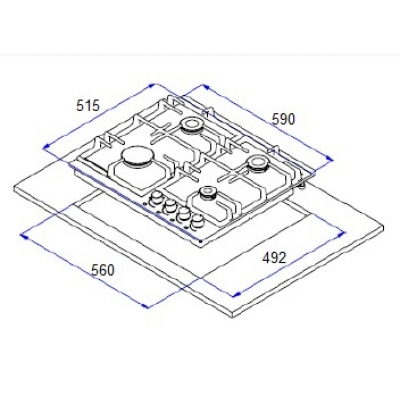 Варочная панель Weissgauff HGG 641 XB