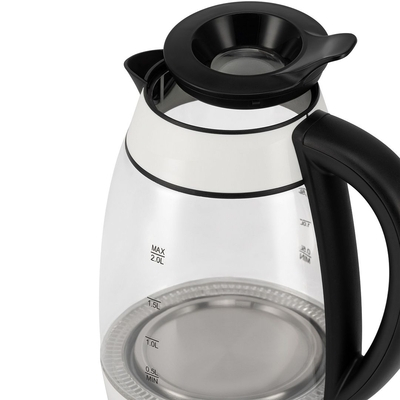 Электрочайник Polaris PWK 2006CGL белый/черный image description