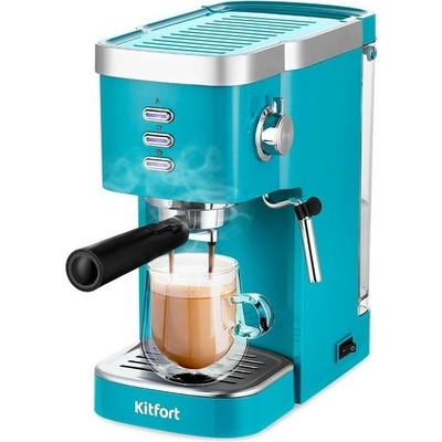Кофеварка Kitfort КТ-7114-2 темно-бирюзовая