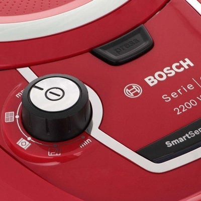 Пылесос Bosch Serie 6 BGS412234A красный/черный