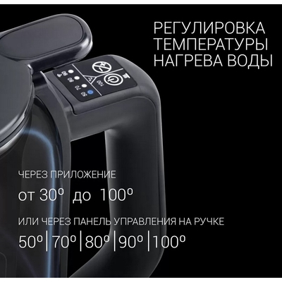 Электрочайник Polaris PWK 1720CGLD Wi-Fi IQ Home серый