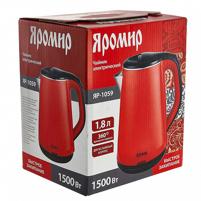Электрочайник Яромир ЯР-1059 красный