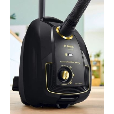 Пылесос Bosch BGL38GOLD черный/золотистый