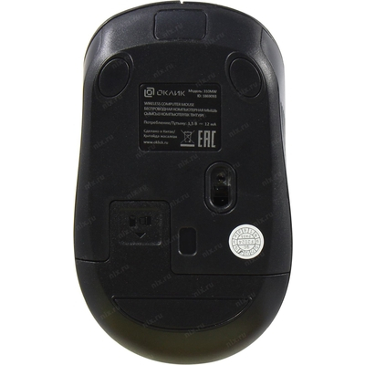 Мышь Oklick 310MW черный/красный