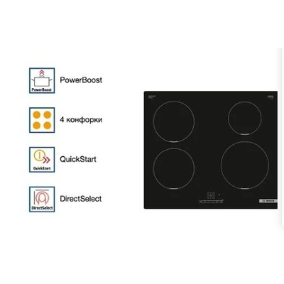 Варочная панель Bosch PUE611BB6E черный