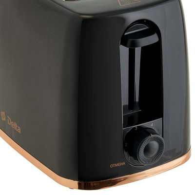 Тостер Delta DL-6901 черный