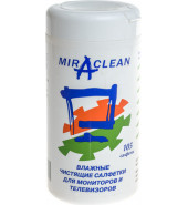  Влажные чистящие салфетки Miraclean для мониторов и тв (туба)105 шт. (24099)