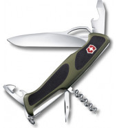  Нож перочинный Victorinox RangerGrip 61 (0.9553.MC4) черно-зеленый