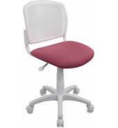  Кресло детское Бюрократ CH-W296NX/26-31 спинка сетка белый TW-15 сиденье розовый 26-31