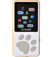  Hi-Fi  Digma S4 8Gb белый/оранжевый/1.8"/FM/microSDHC