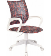  Кресло детское Бюрократ KD-W4 черный/красный красный кристалл