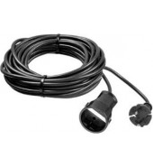  Зубр 55023-30 2x0.75кв.мм 1розетка 30м  без катушки черный