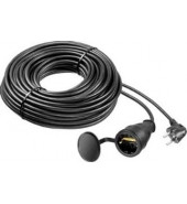  Удлинитель силовой Зубр 55020-20 без катушки черный 20м 1розетка